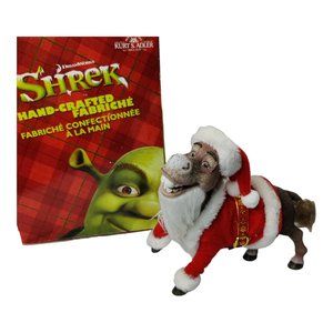 Kurt S Adler Shrek Christmas Santa Donkey Figurine Movie Hand-Crafted